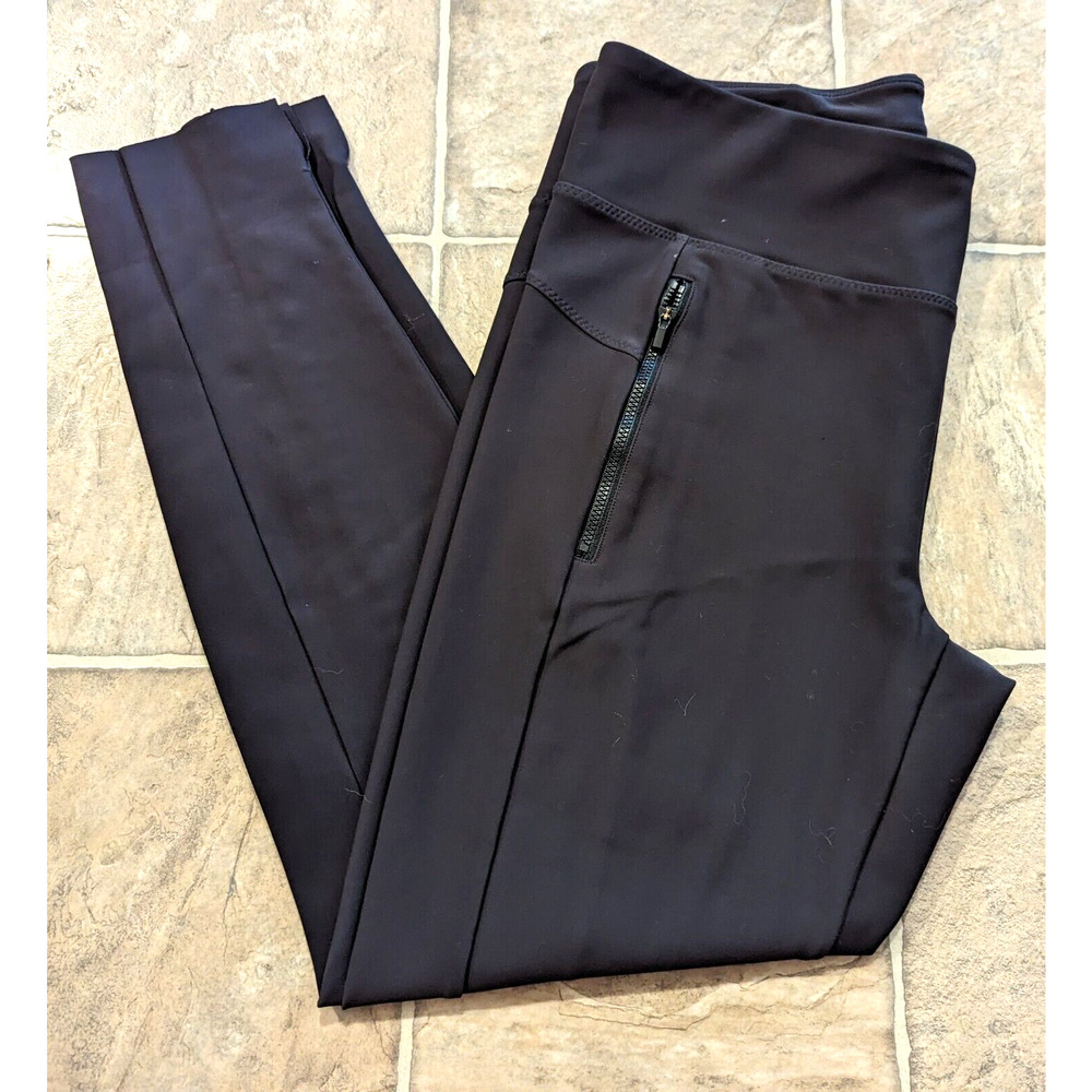 Athleta Black Leggings with Zipper Pocket